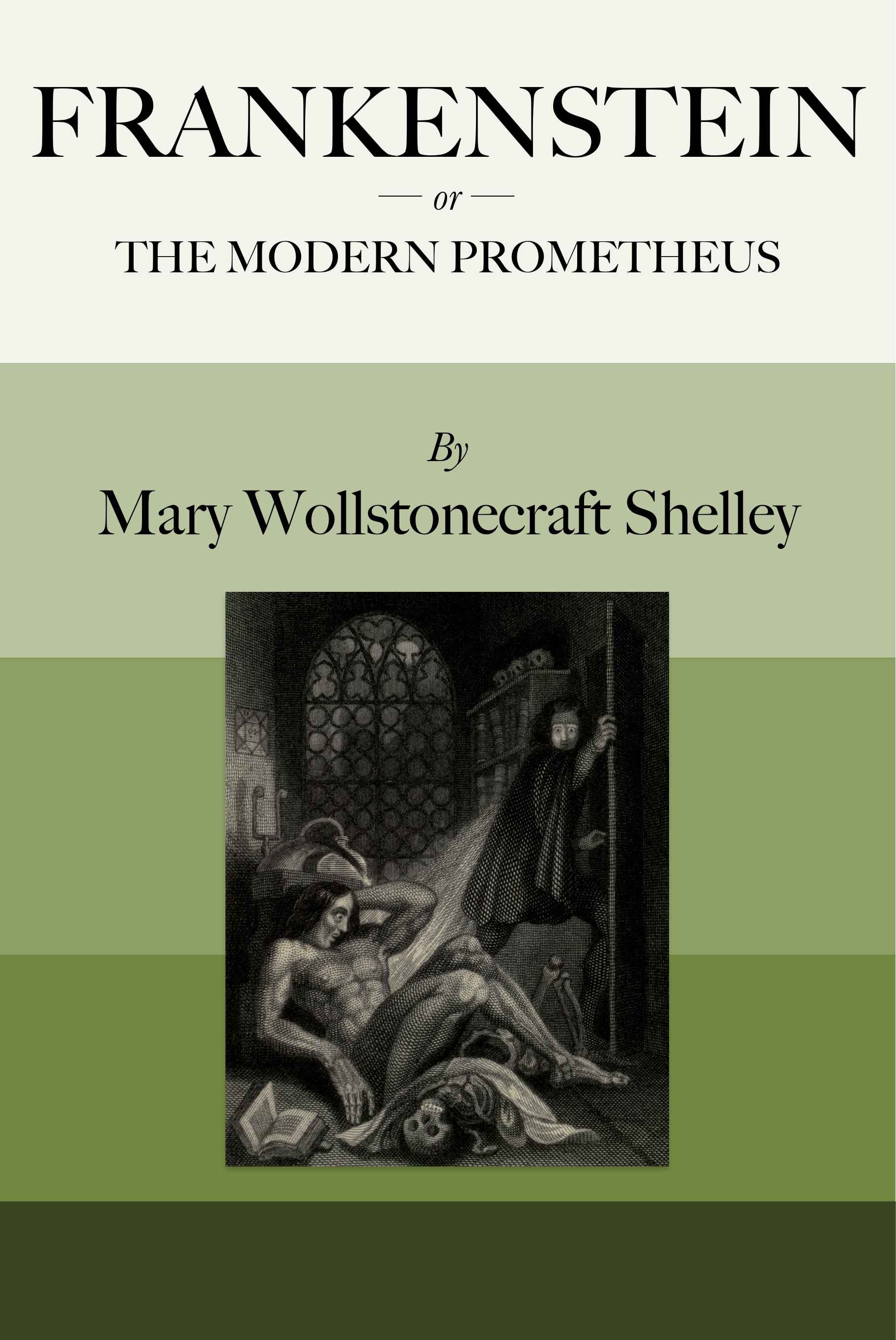 Frankenstein; or, The Modern Prometheus, 1818 front cover